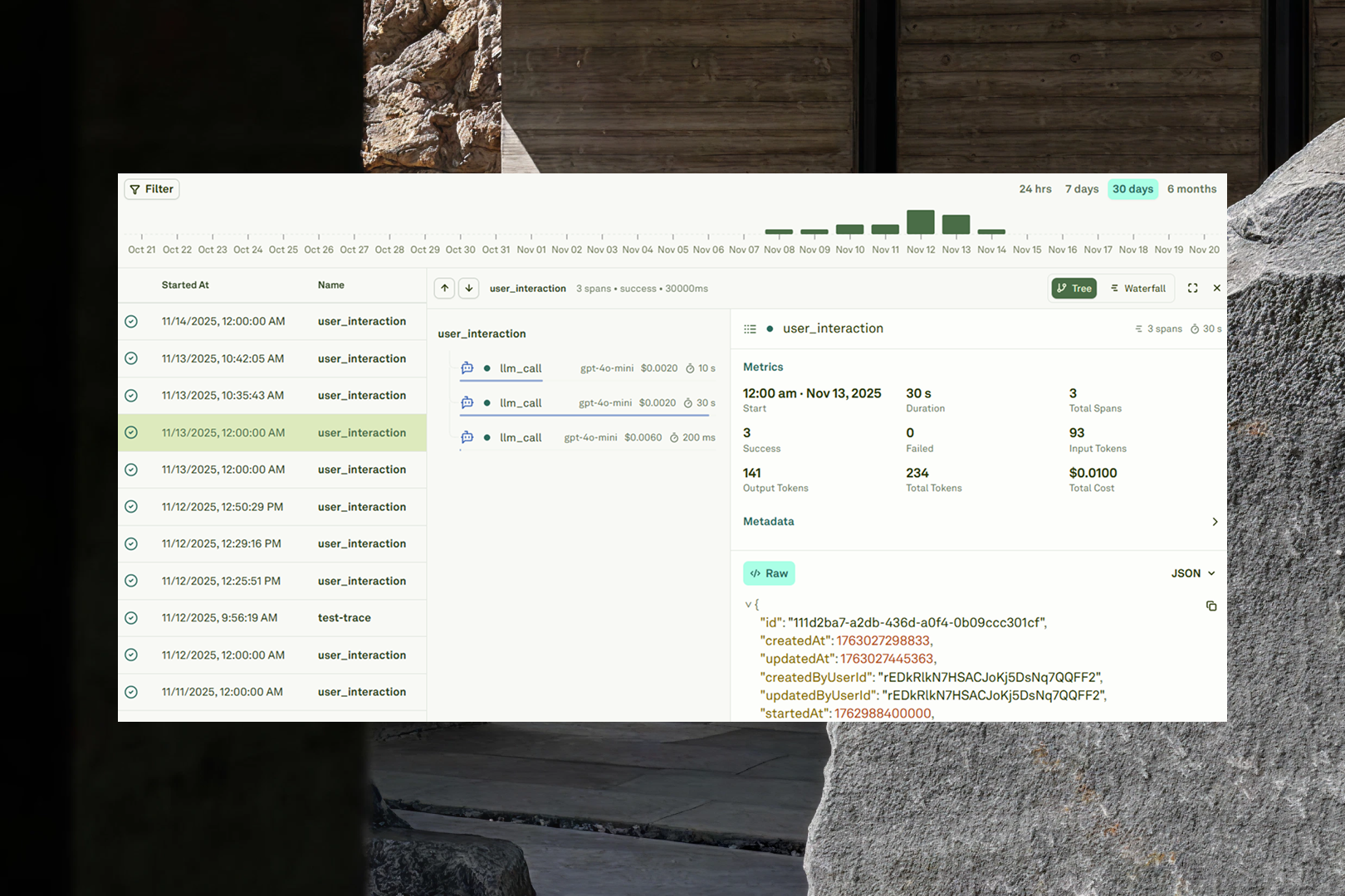 Logs in monitor Logs in monitor