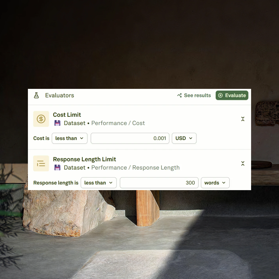 Running evaluation tests Running evaluation tests