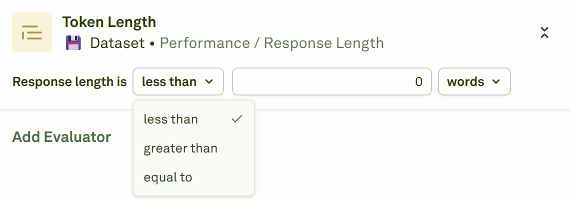 Set the evaluation threshold Set the evaluation threshold