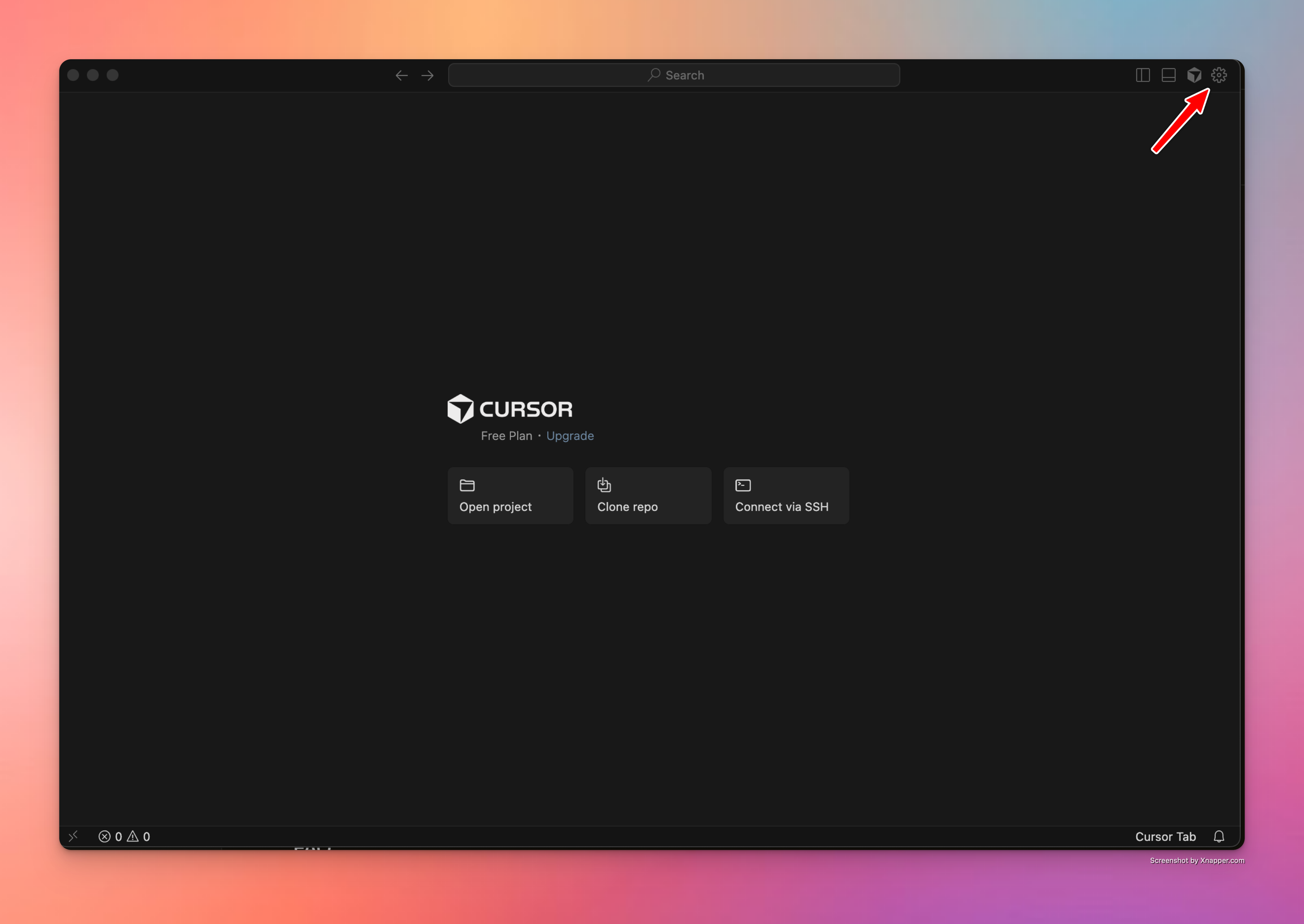 Open Cursor Settings