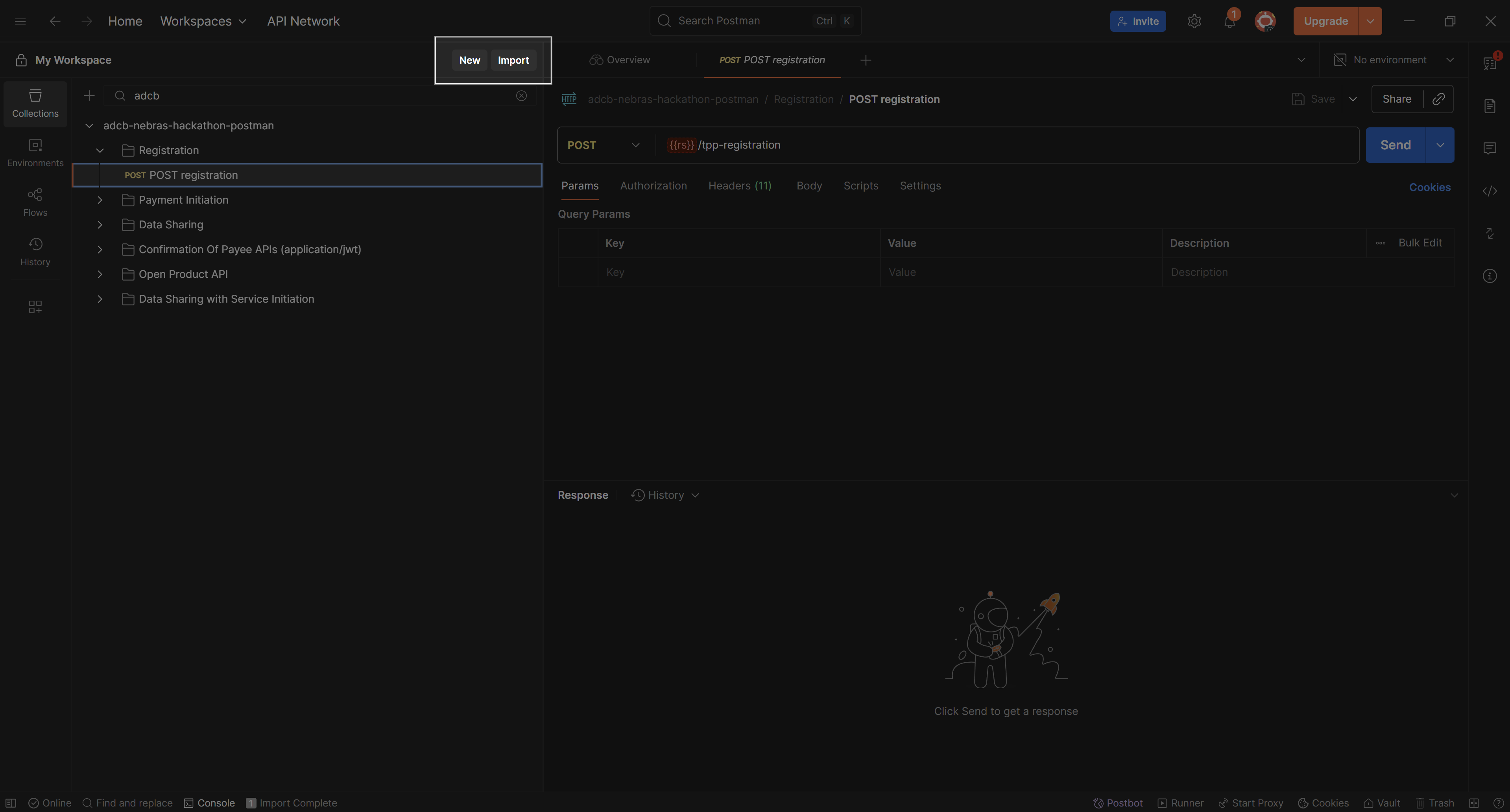 Registration request