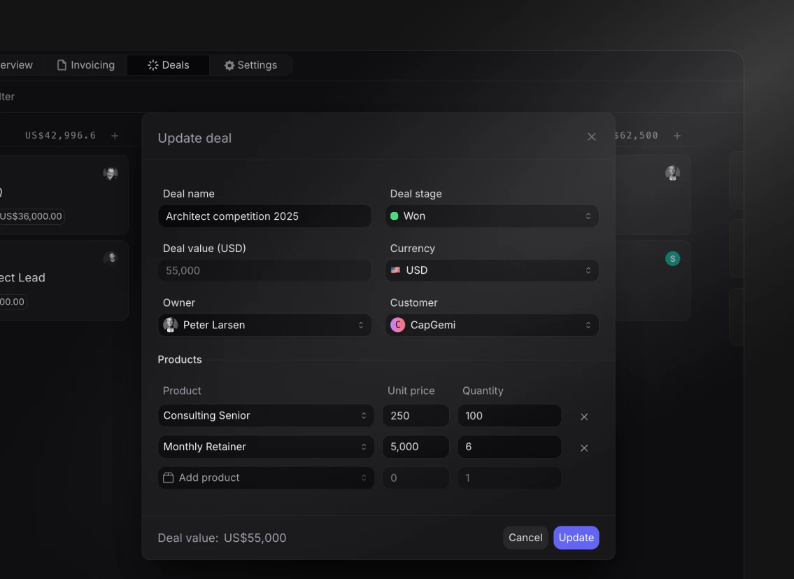 Pipeline value overview