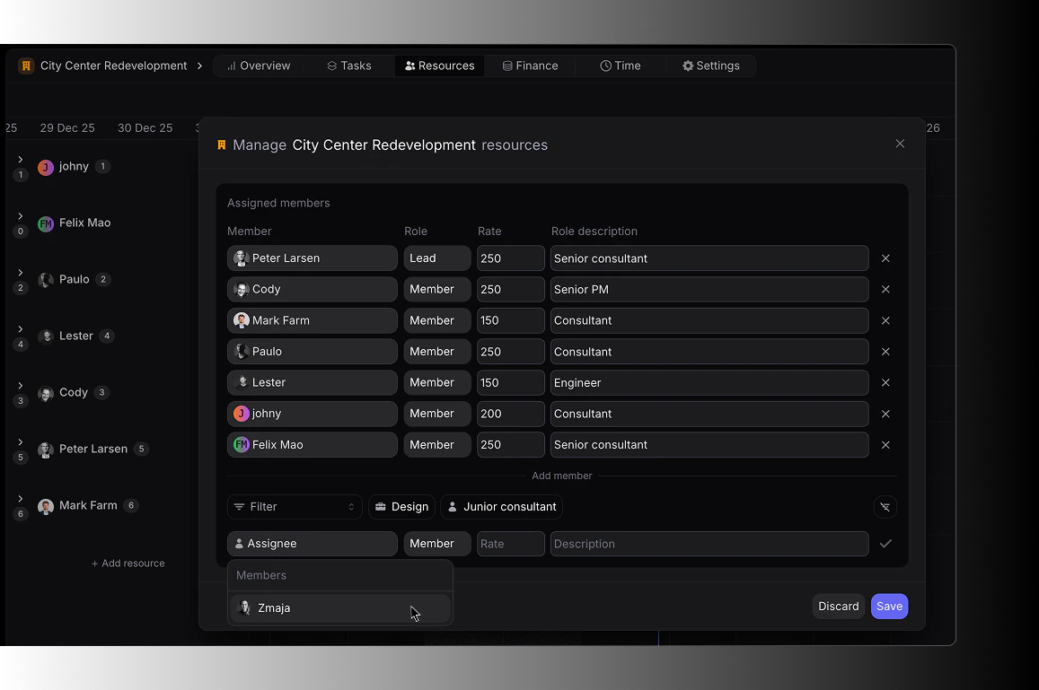 Skills and position filtering