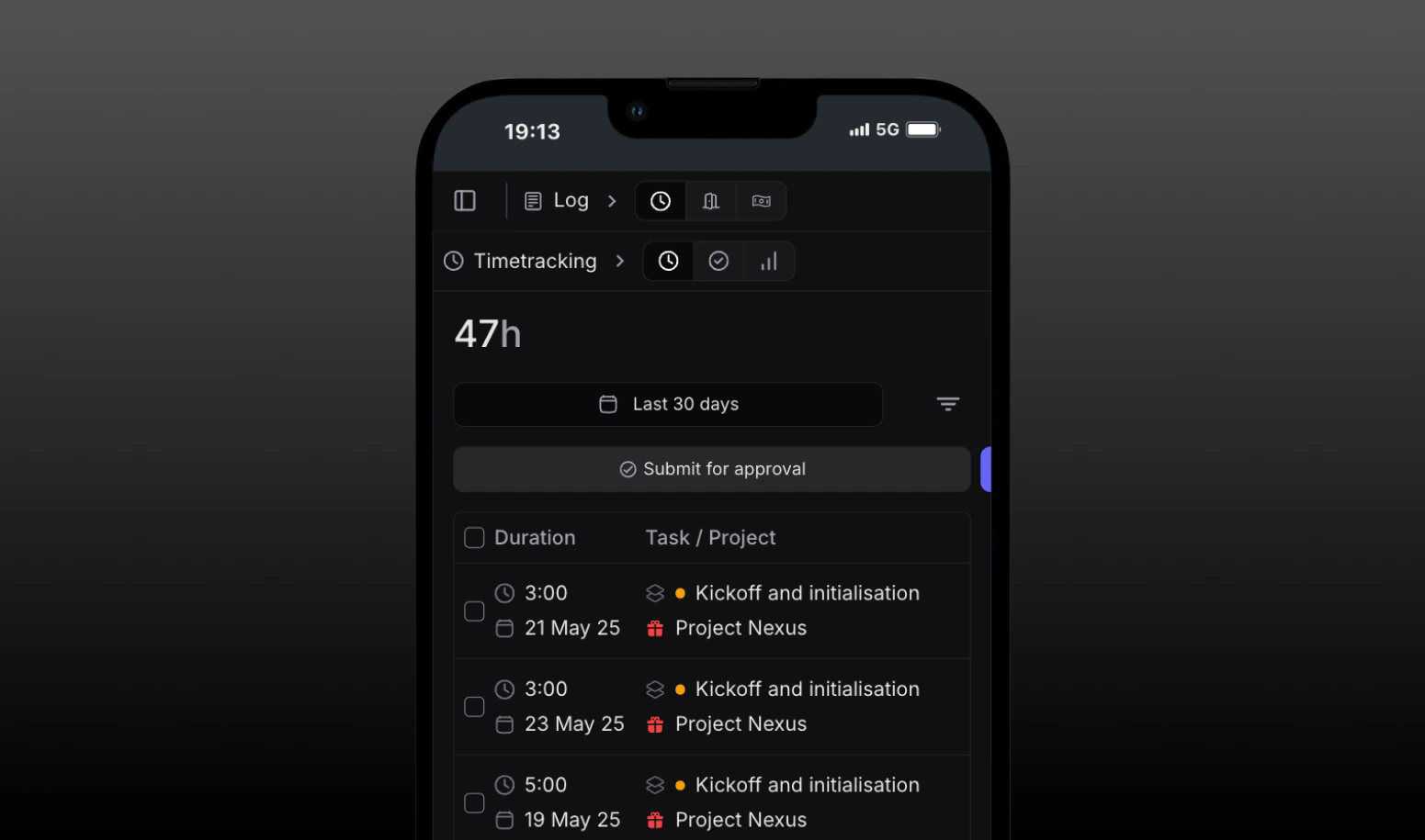 Mobile-First Time Tracking