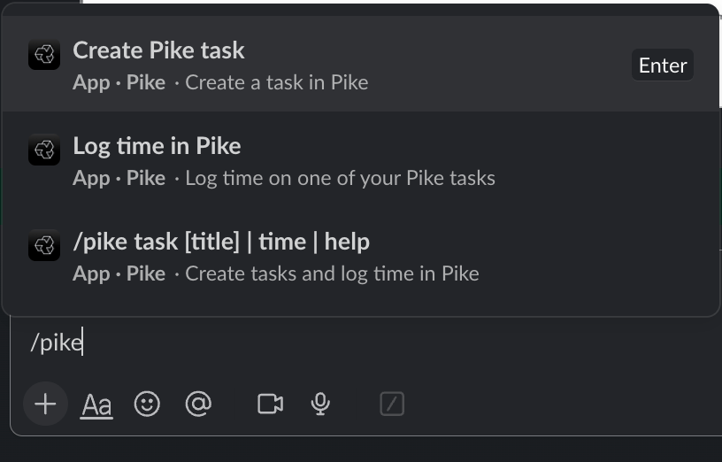 Slack slash command
