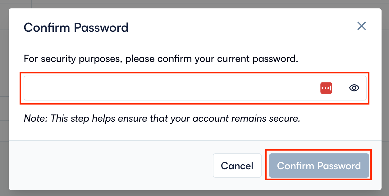 Confirm Password