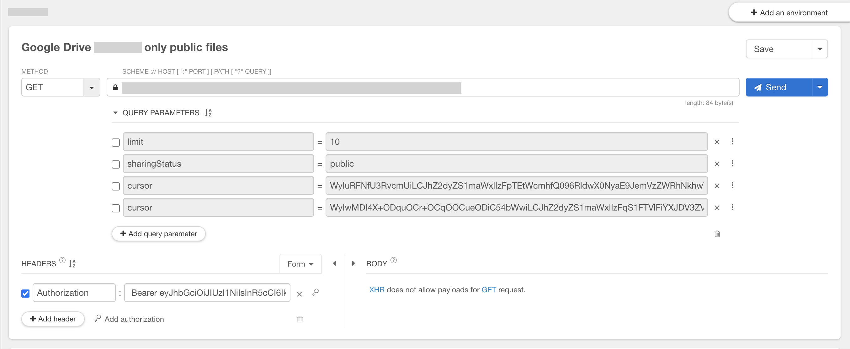 Talend API Tester実行例