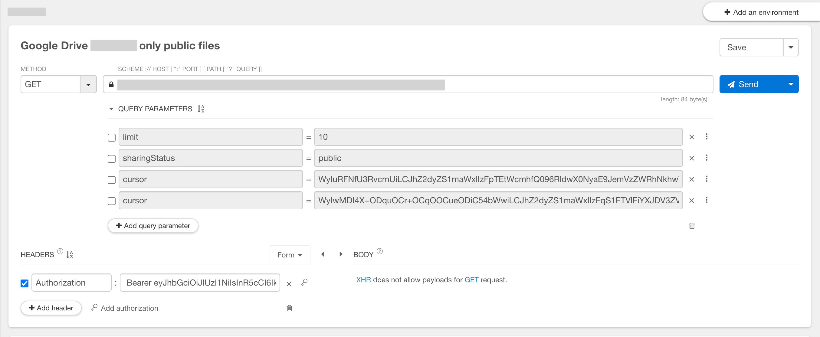 Talend API Tester実行例