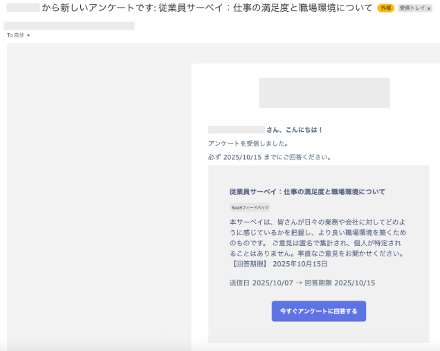 Email confirmation screen