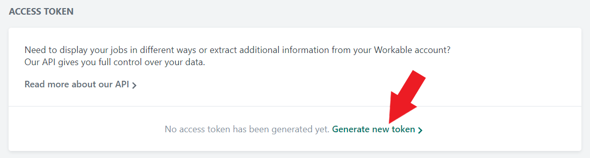 Generate new token