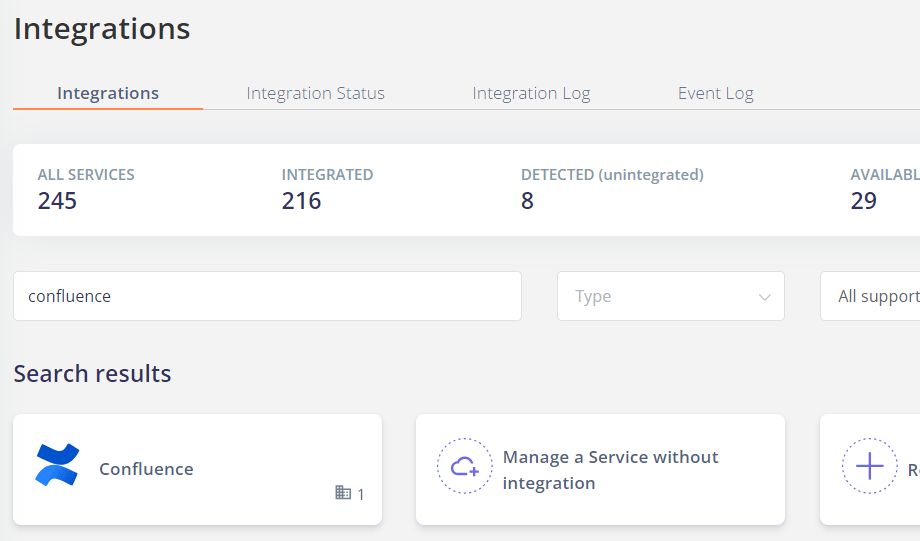 Search for Confluence