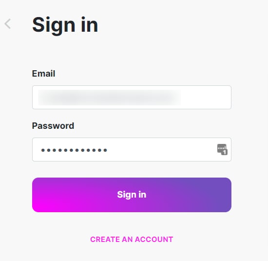 Make login screen