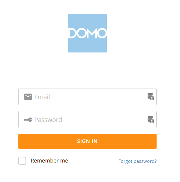 Domoログインページ