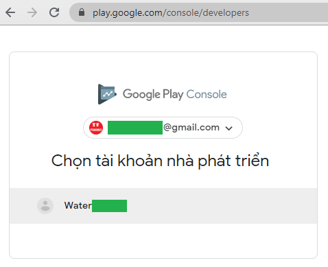 Select Developer Account
