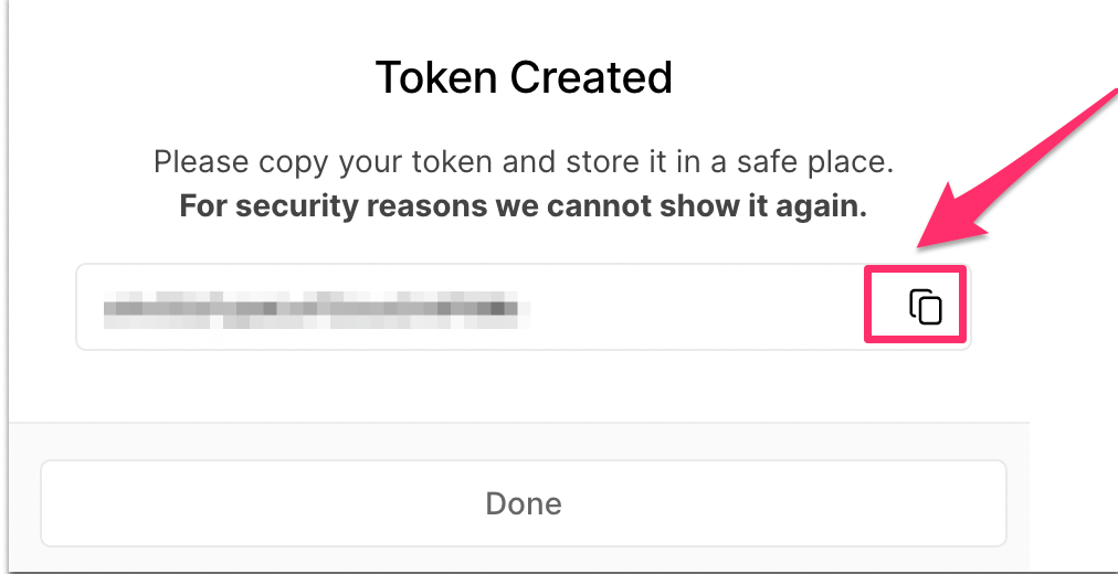 Token表示画面