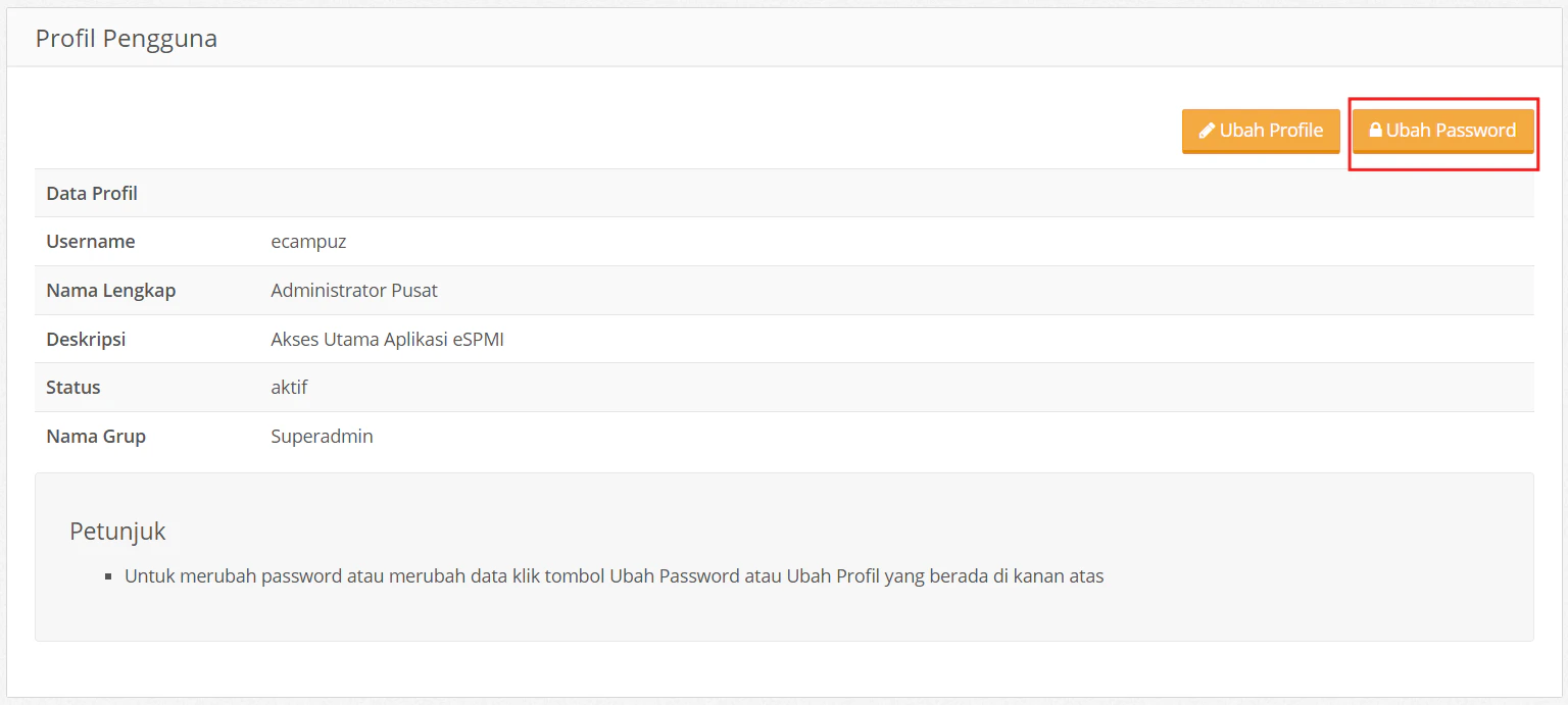 Login Profil Ubah Pass