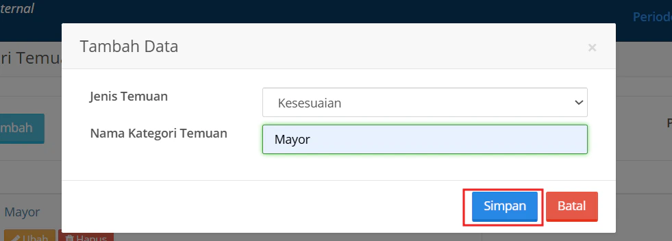 Kategori Dokumen Simpan