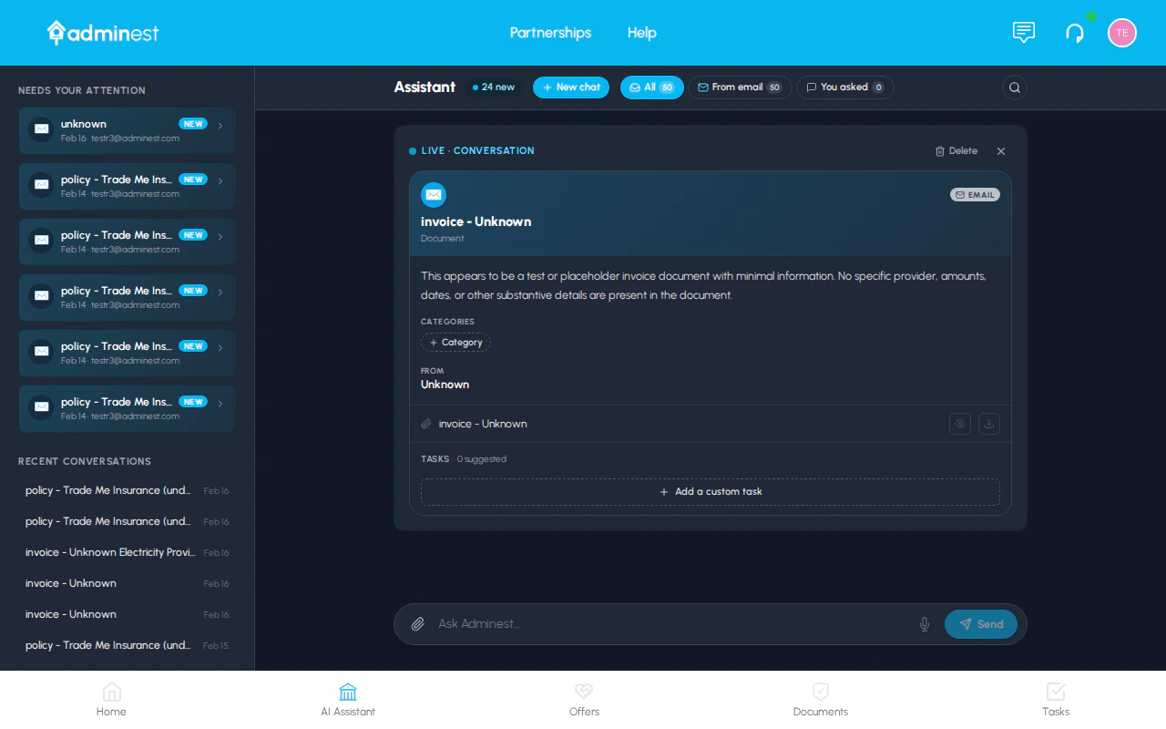 The new email message card UI