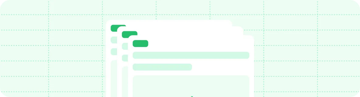 Decorative graphic of pages.
