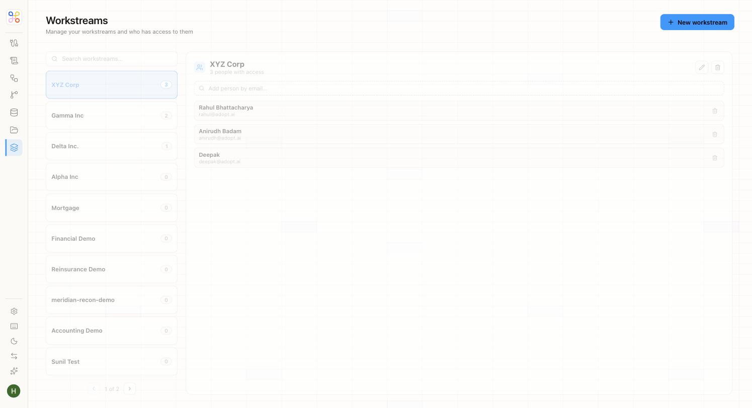 Acct Workstreams