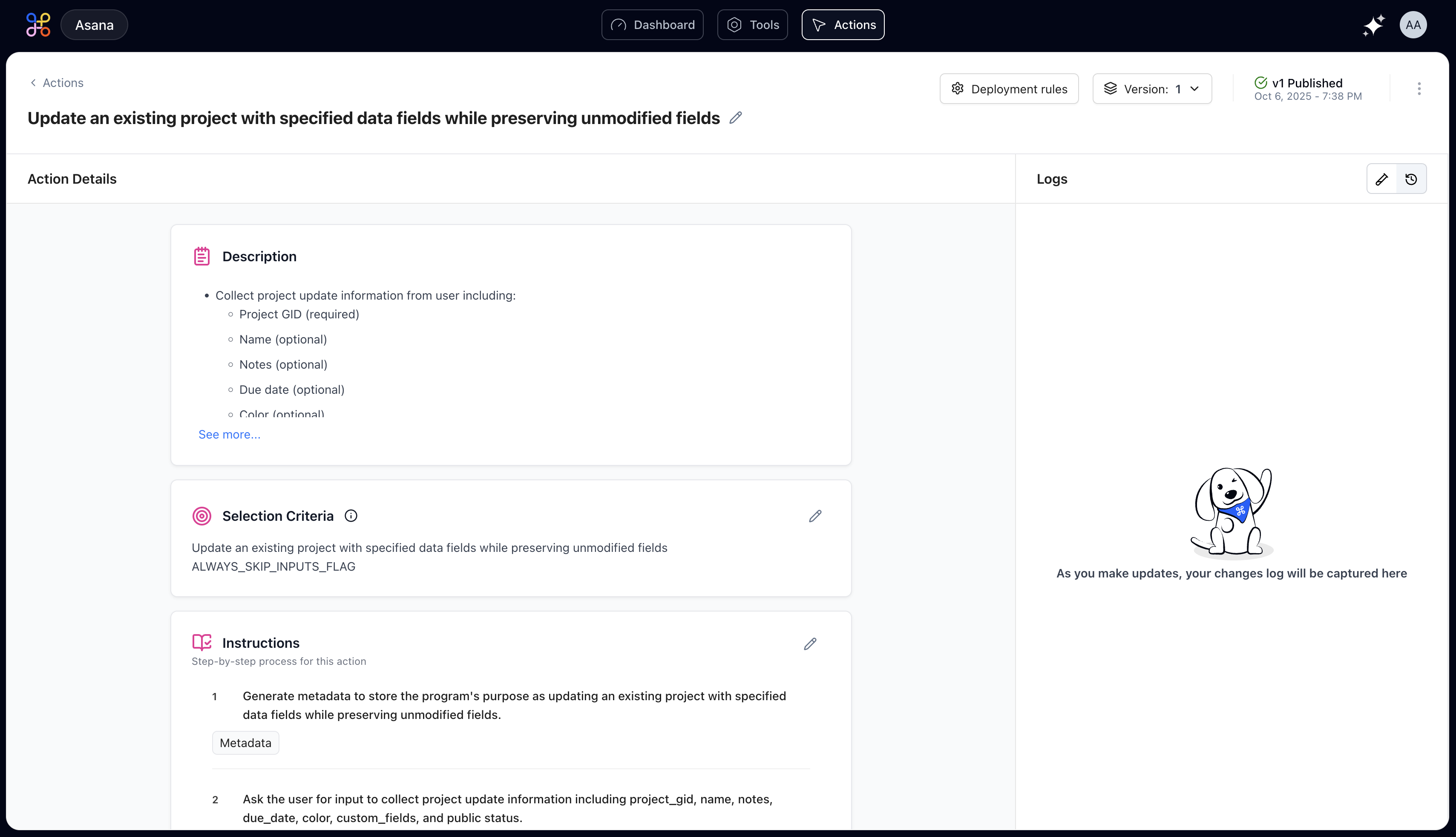 Understanding Your Action's Workflow - AdoptAI Docs