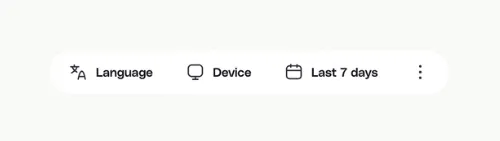 Filter bar