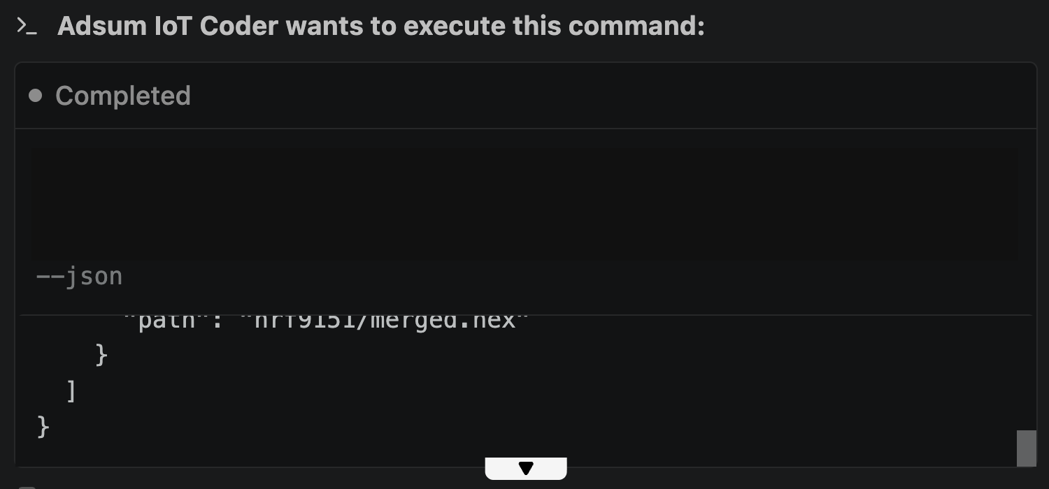 The install command listing bundle members