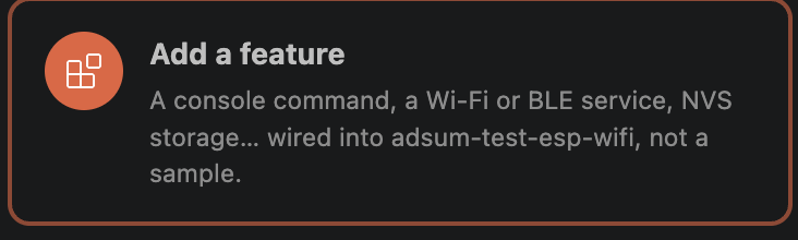 Add a feature workflow card