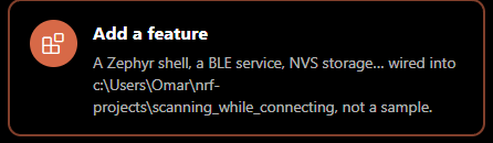 Add a feature workflow card