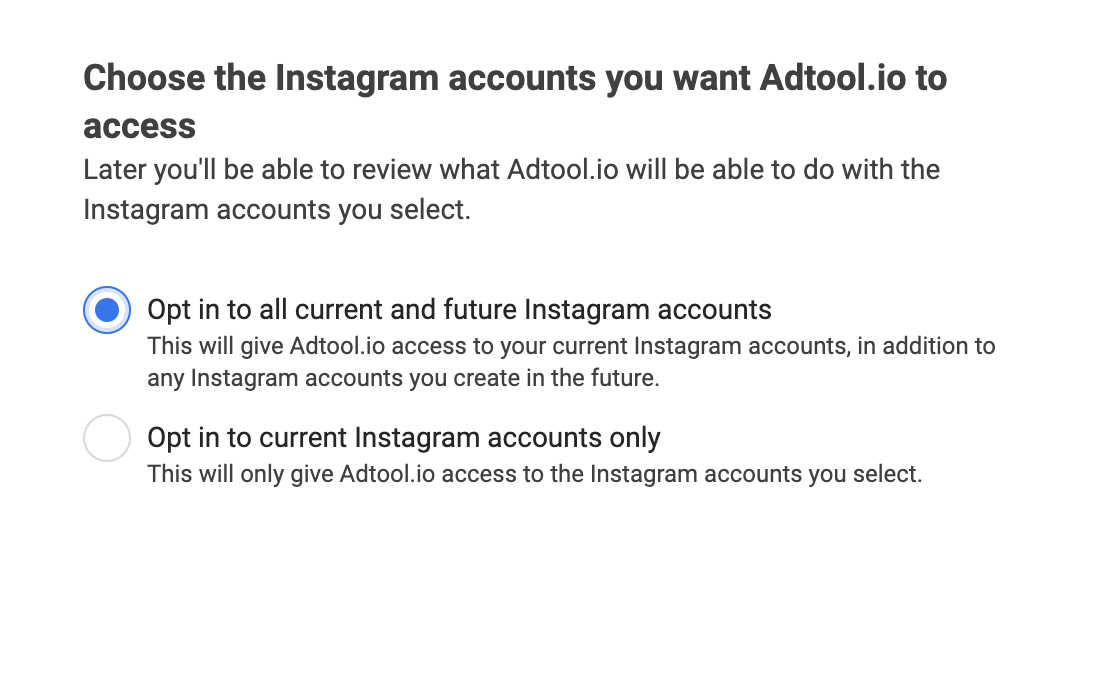 Opt In To All Current And Future IG Accounts Pn Opt In To All Current And Future IG Accounts Pn