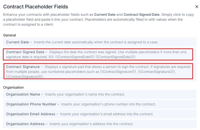 Placeholder screen popup