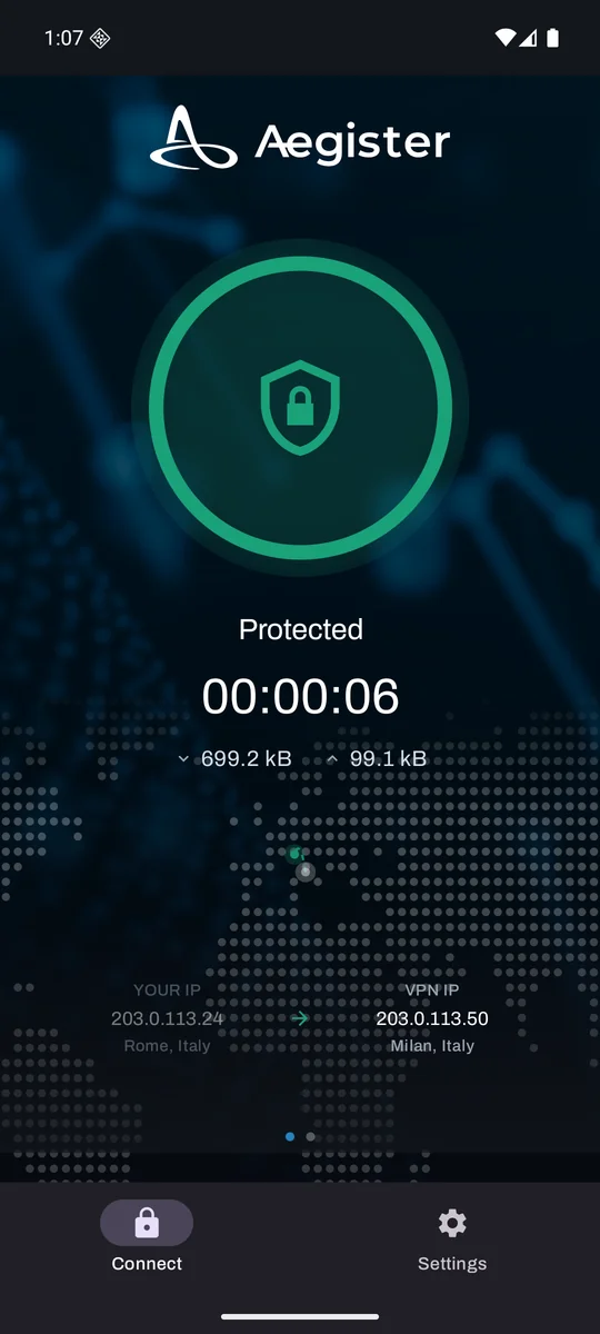 Connessione attiva