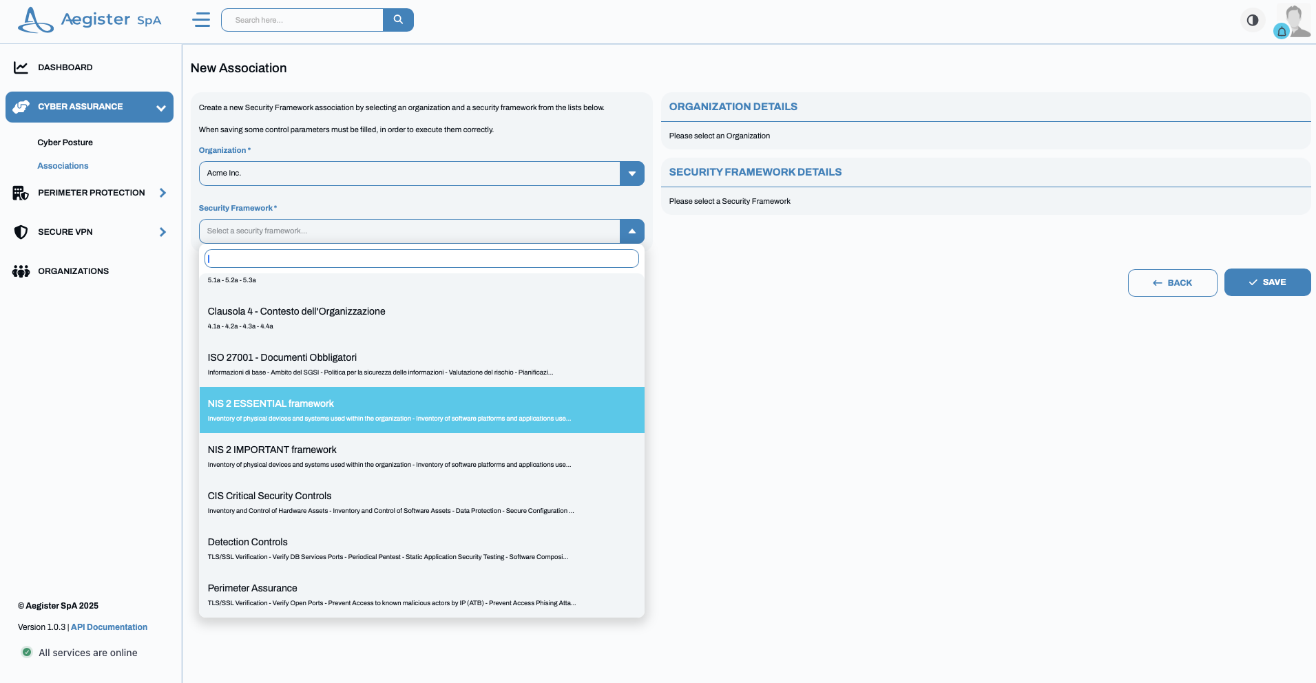 Associations - Security Framework
