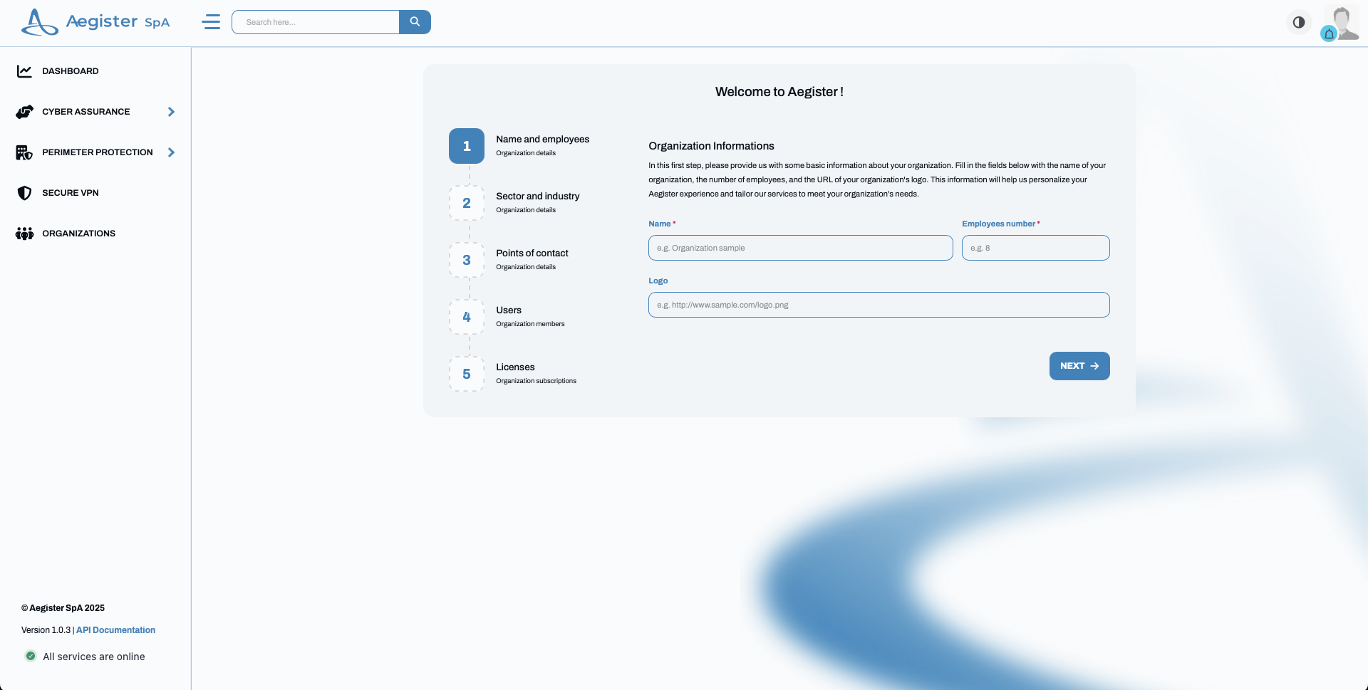 Modulo Organizzazione