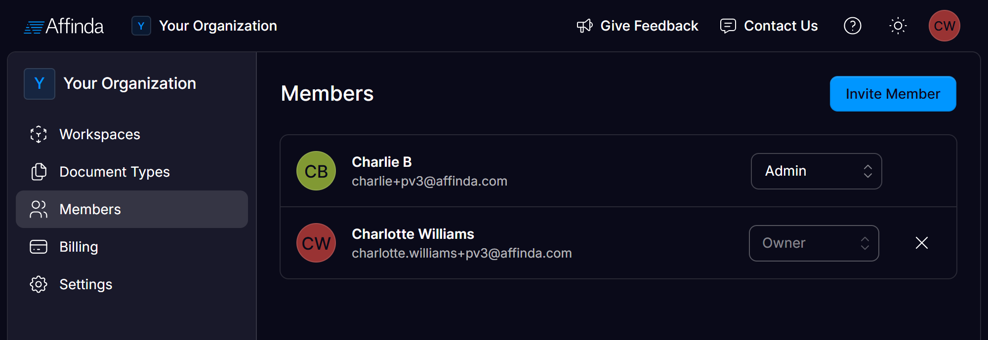 Organization Members