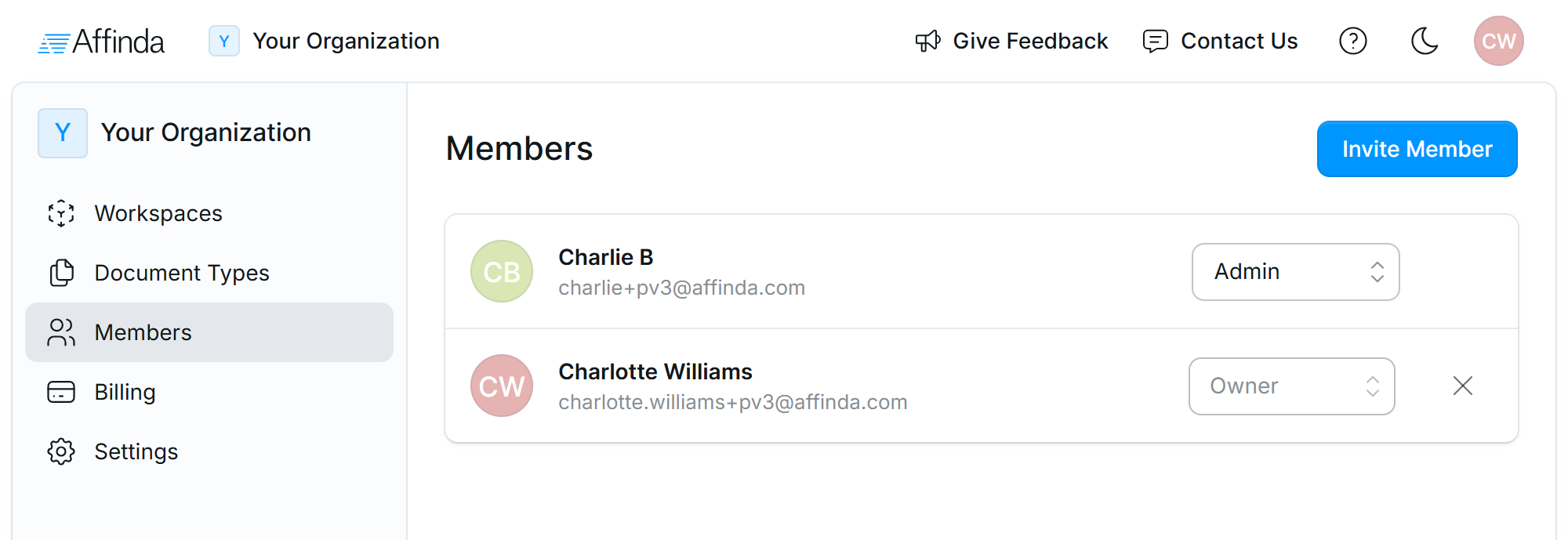 Organization Members