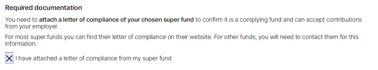 True/False Checkbox example