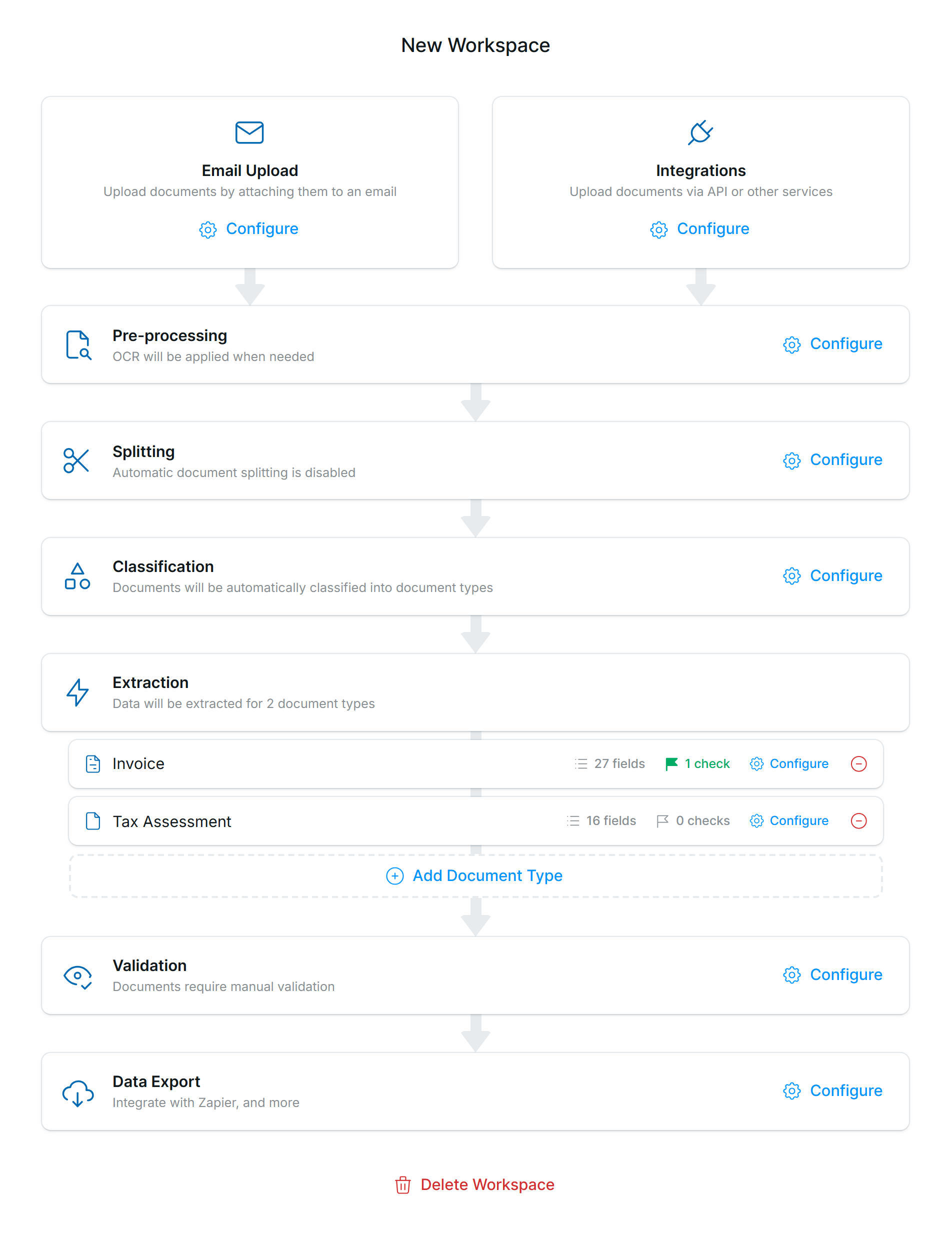 Workflow Settings