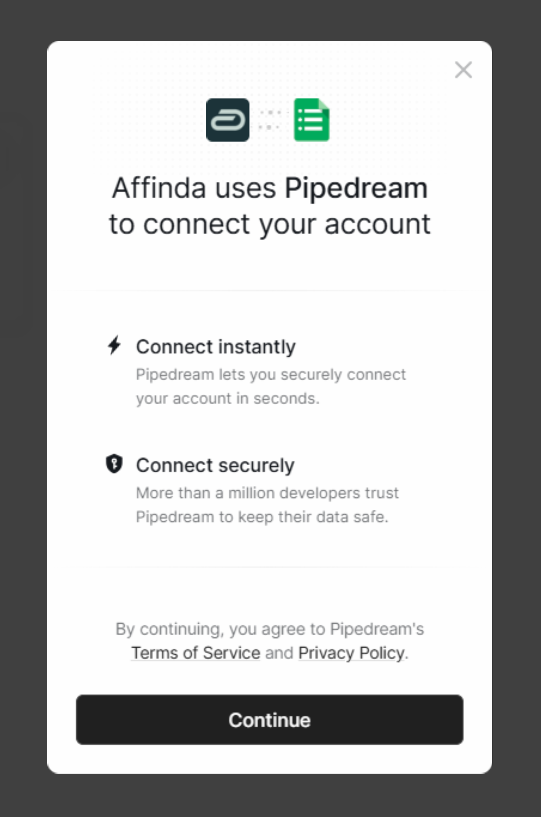 Pipedream pop-up
