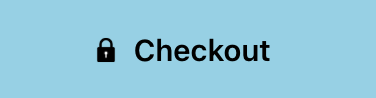 Black padlock with keyhole beside Checkout on a light blue button
