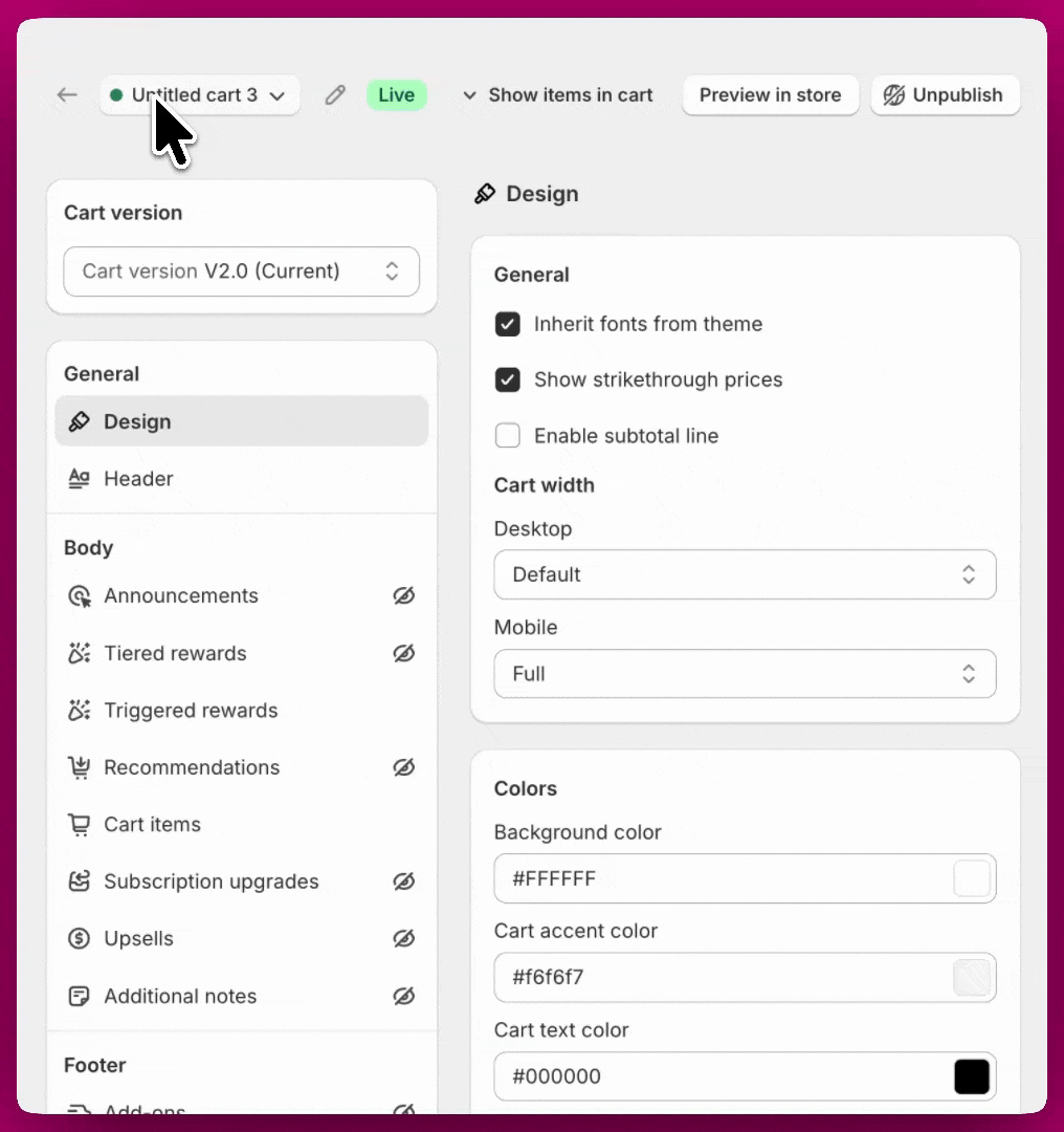 Editing the checkout button copy in Upcart to place the lock icon