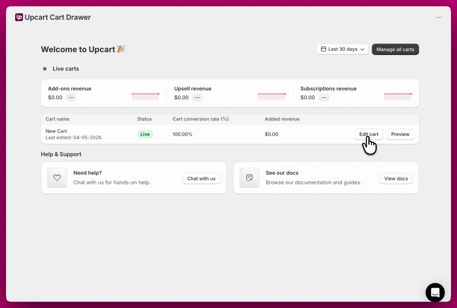 Opening Tiered Rewards advanced settings and the Configure Geolocation Pricing modal in Upcart