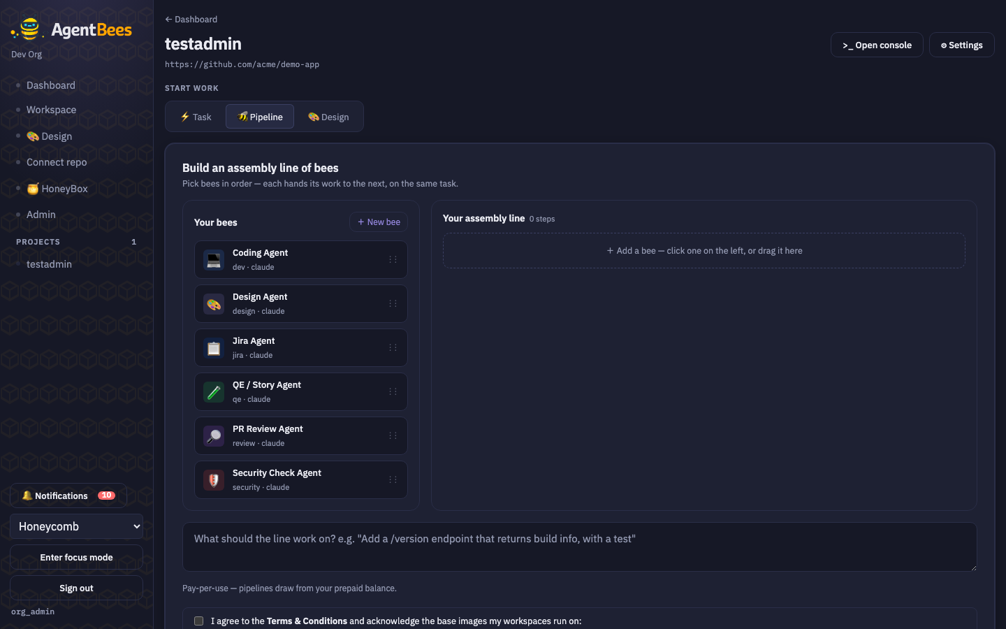 Pipeline builder
