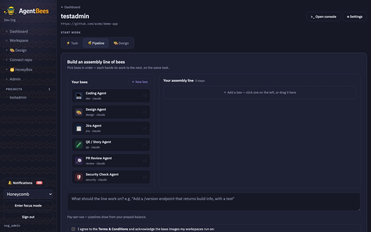 Pipeline builder