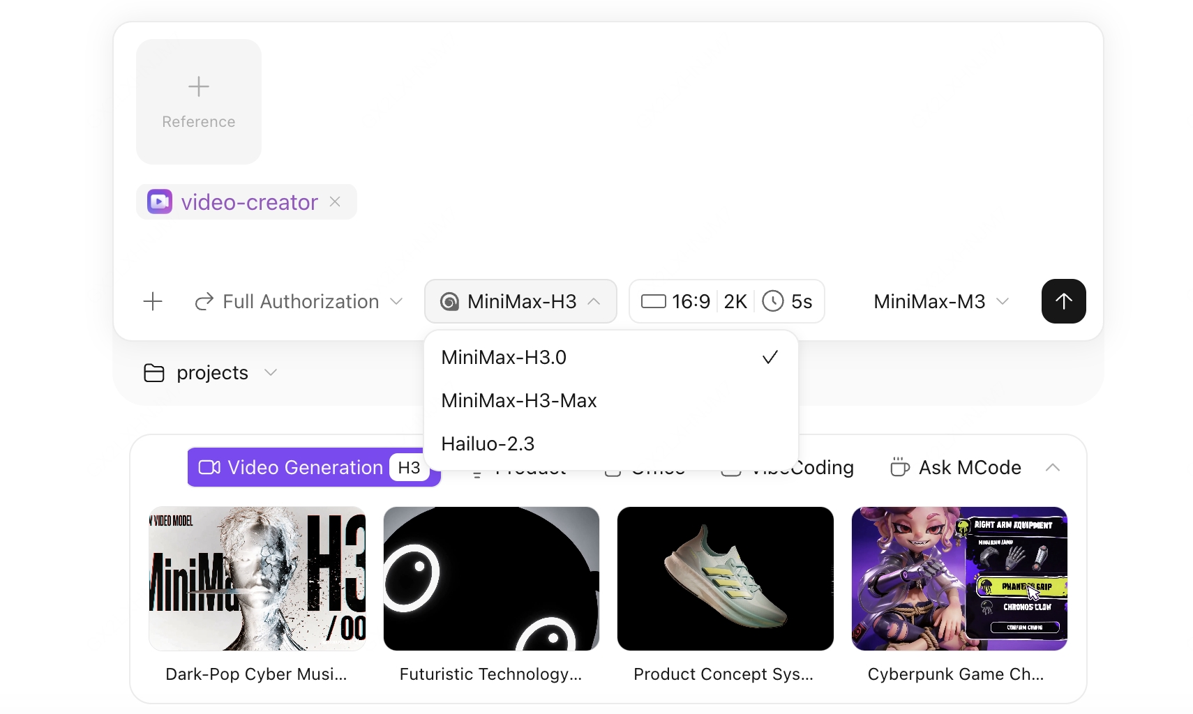 H3 Max video generation