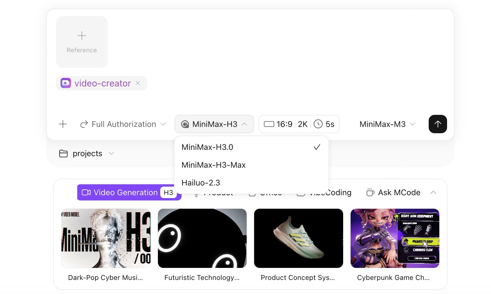 H3 Max video generation