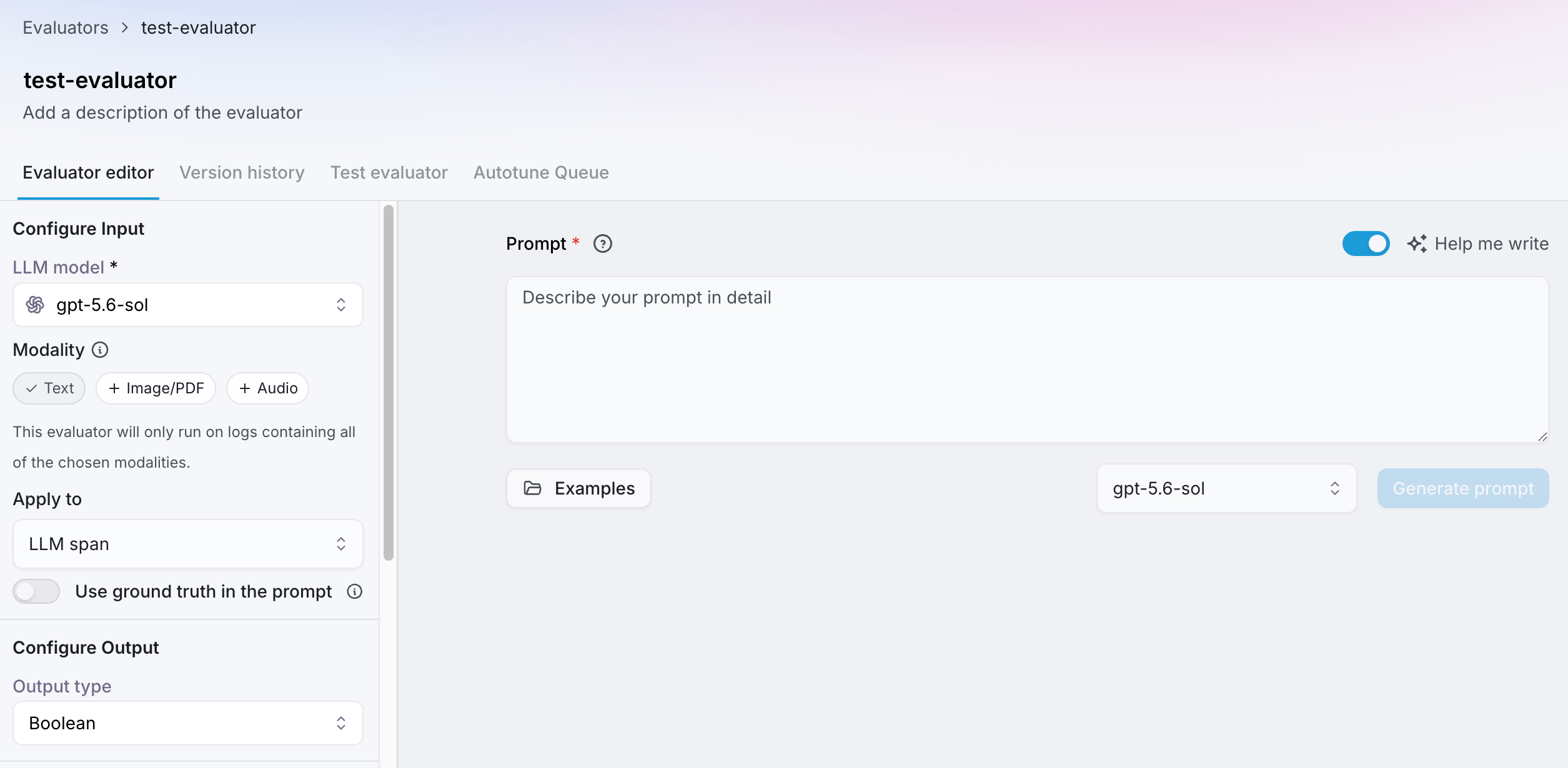 Create a custom LLMAJ evaluator