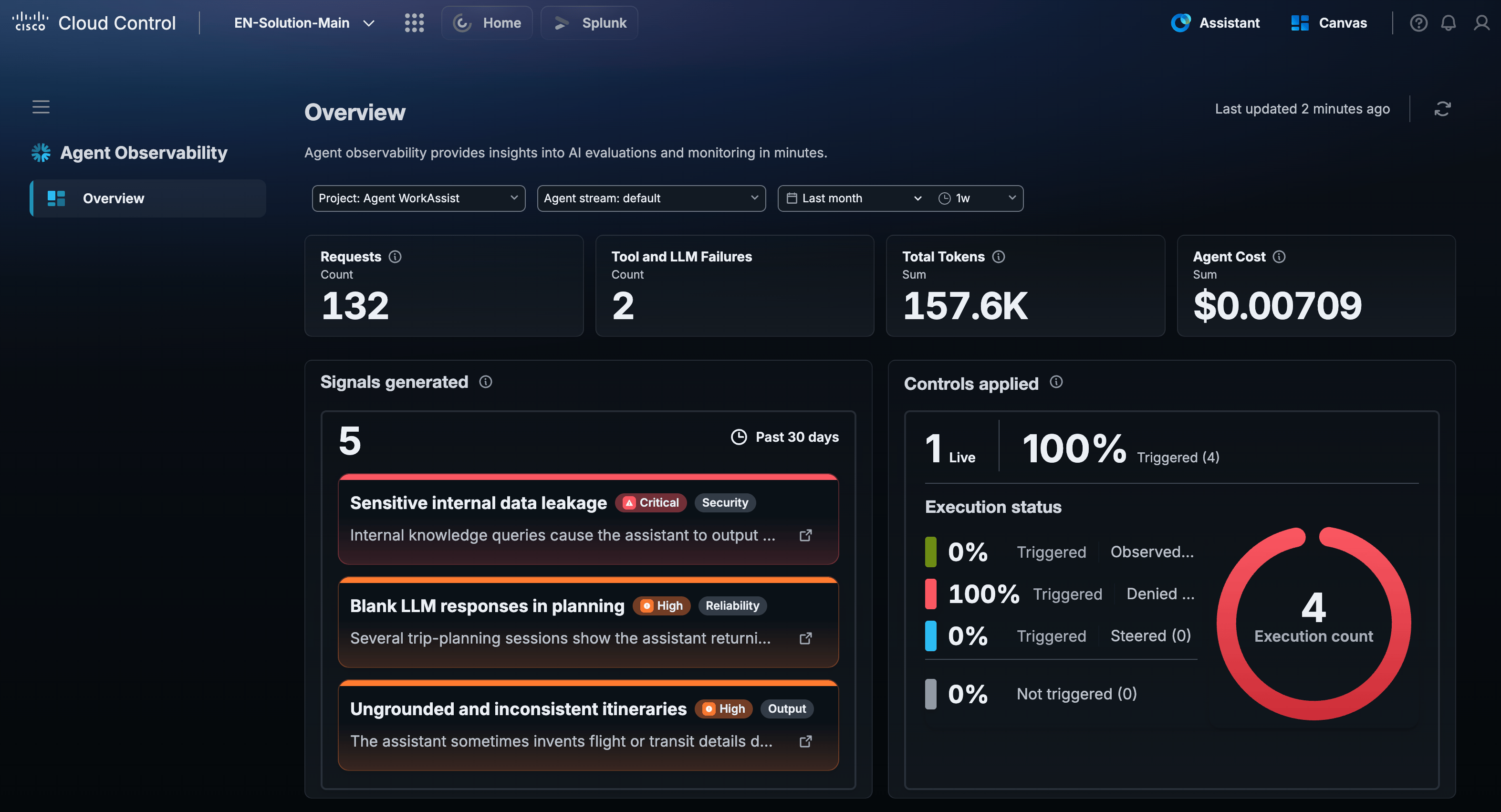 Agent Observability in Cisco Cloud Control