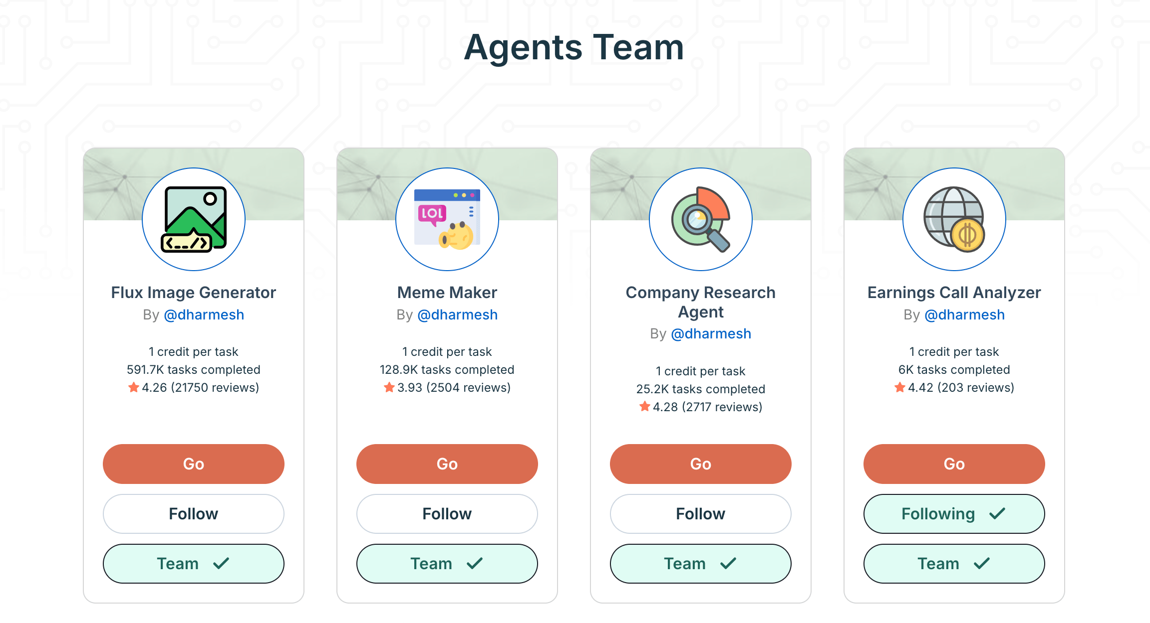 Agent Team Pn