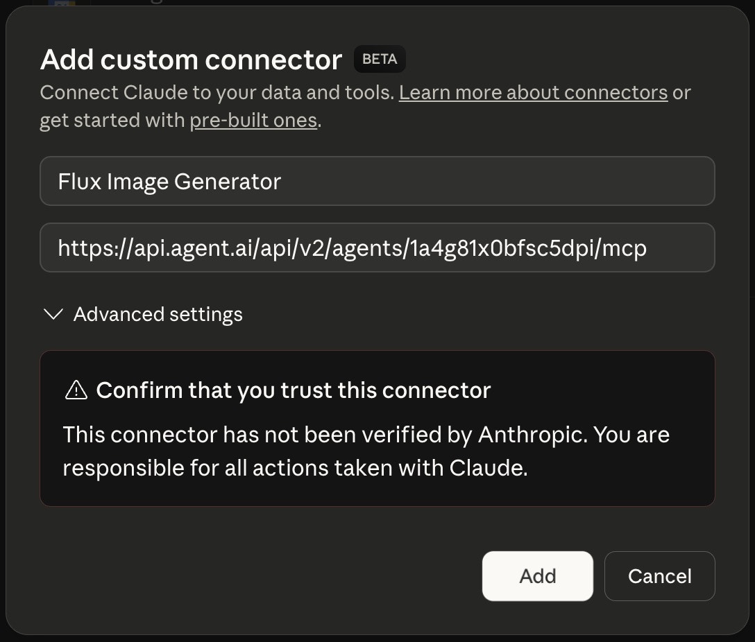 Claude Add Connector
